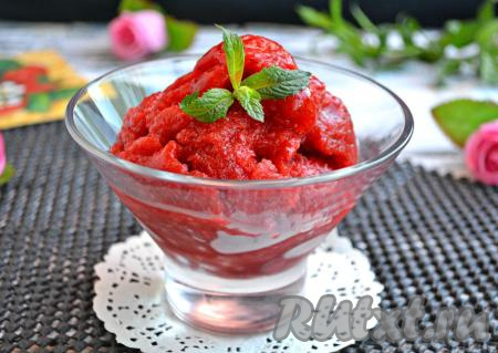 Сорбет из клубники 