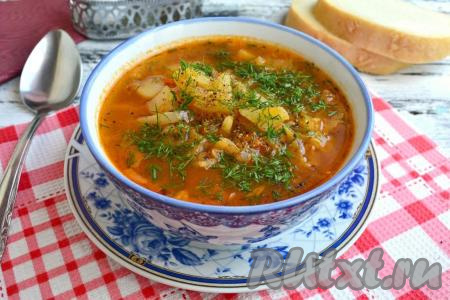 Постные щи из молодой капусты