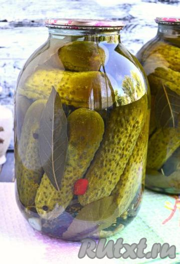 Хрустящие огурцы, маринованные с уксусом на зиму 