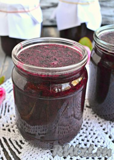 Черная смородина с сахаром на зиму