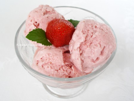 Мороженое из сливок и клубники, пошаговый рецепт с фото на ккал