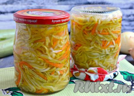 Салат из кабачков и моркови на зиму