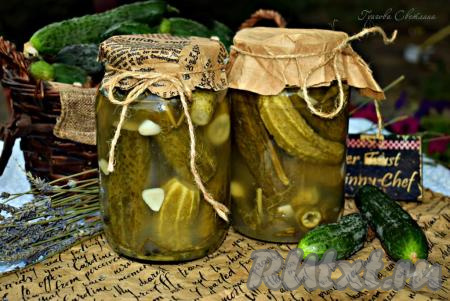 Квашеные огурцы в литровых банках на зиму