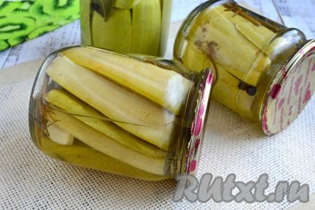 Кабачки, маринованные с чесноком на зиму