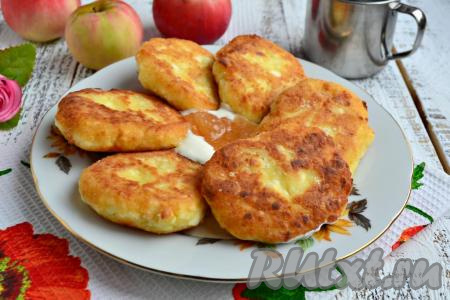 Рецепт сырников с яблоками