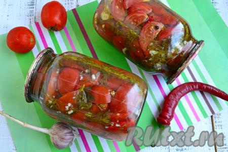 Помидоры, маринованные дольками на зиму
