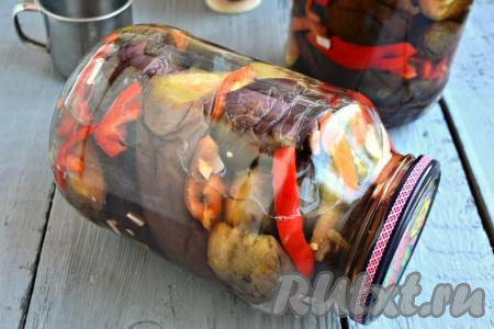 Соленые баклажаны в банках на зиму