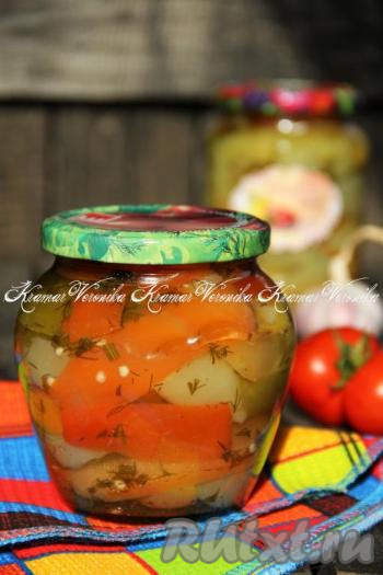 Маринованный болгарский перец с маслом на зиму