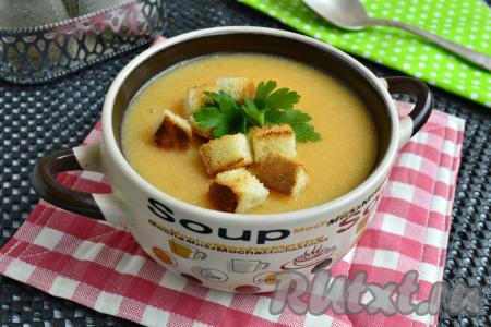 Картофельный суп-пюре с курицей