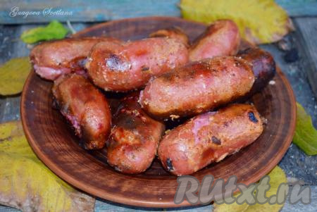 Сардельки на мангале