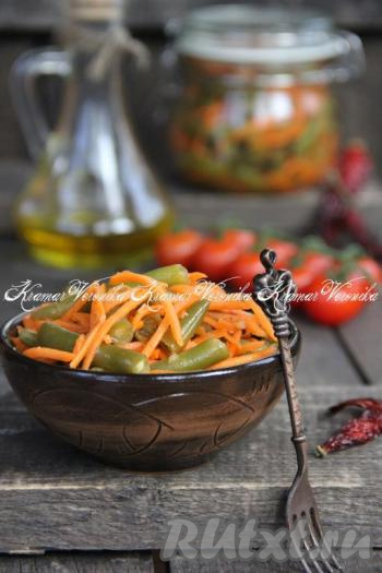 Рецепт стручковой фасоли по-корейски