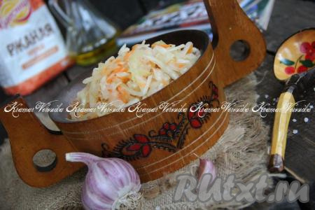 Капуста, квашеная с ржаной мукой
