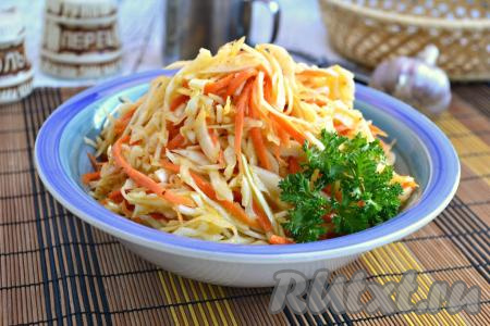 Салат из капусты и моркови по-корейски