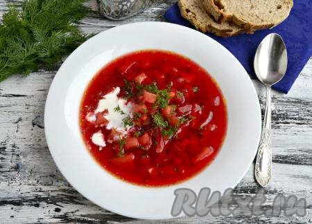 Рецепт свекольника без мяса