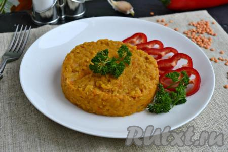 Каша из красной чечевицы