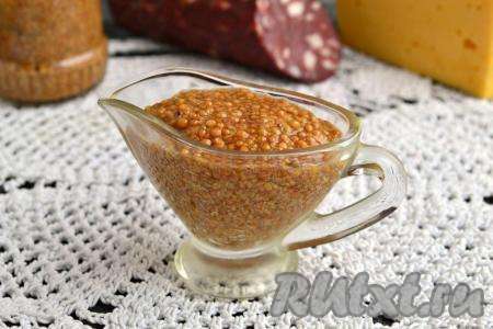 Рецепт французской горчицы в домашних условиях