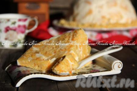 Морковный торт со сметанным кремом
