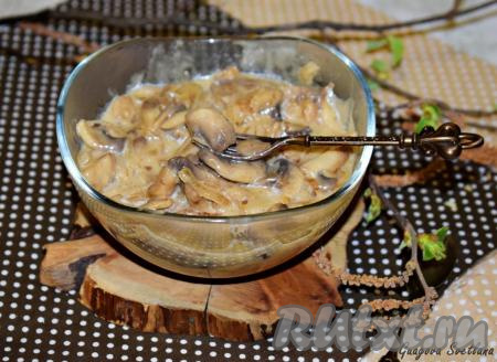 Постный жульен с грибами 