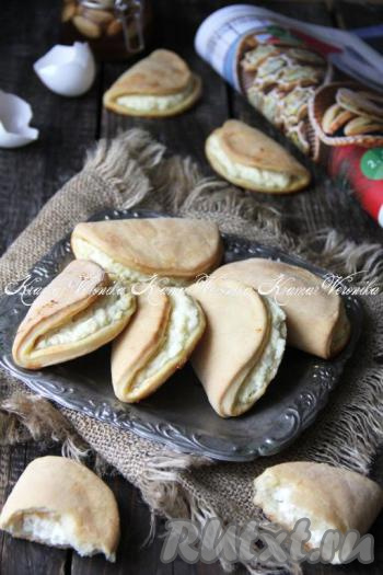 Сочни с творогом из песочного теста