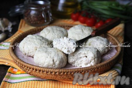 Куриные котлеты с творогом на пару
