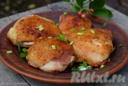 Куриные бедра, жареные на сковороде