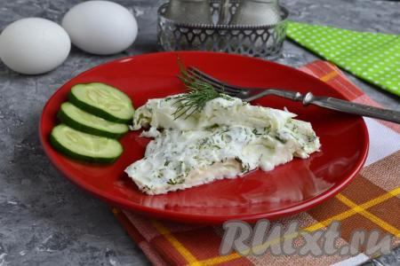 Белковый омлет в микроволновке