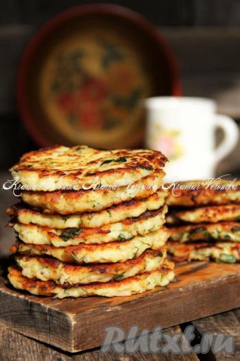 Картофельные оладьи с сыром
