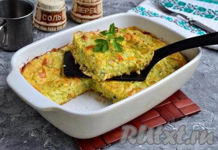 Кабачковая запеканка с сыром в духовке