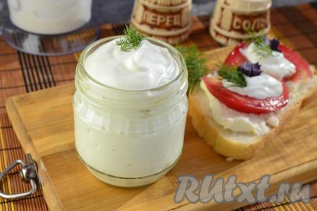 Домашний майонез на молоке без яиц