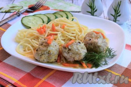 Тефтели из куриного фарша в мультиварке