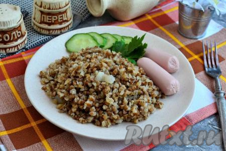 Гречка с луком в мультиварке