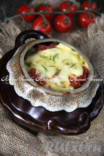 Горшочки со свининой и картошкой в духовке