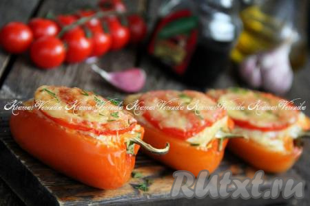 Перец, фаршированный кускусом с фаршем	