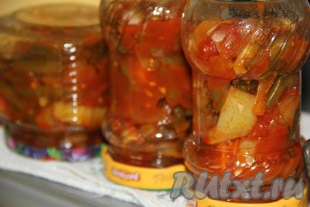 Лечо со стручковой фасолью на зиму