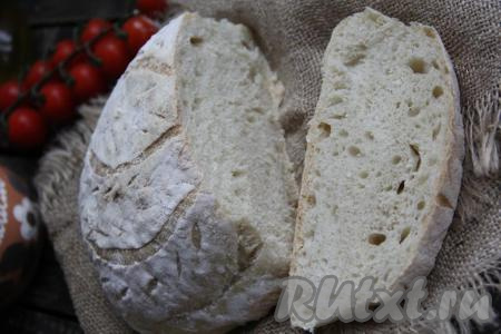 Пшеничный хлеб без замеса