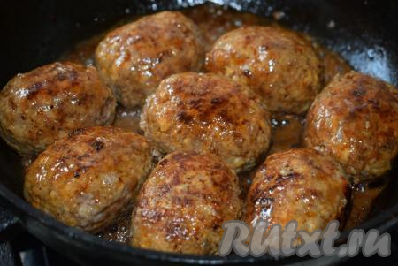 Наши котлеты готовы.