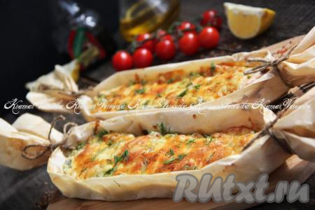 Горбуша, запечённая в духовке под сыром