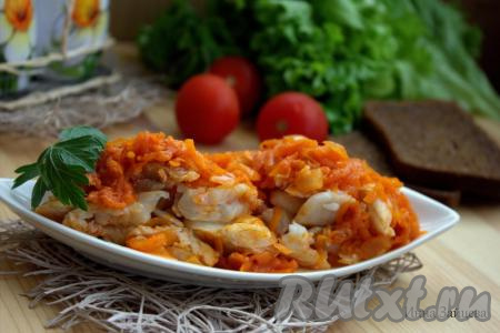 Рецепт рыбы под маринадом с луком и морковью
