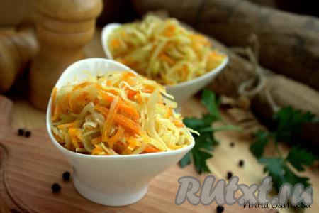 Капуста, тушёная в рукаве для запекания в духовке