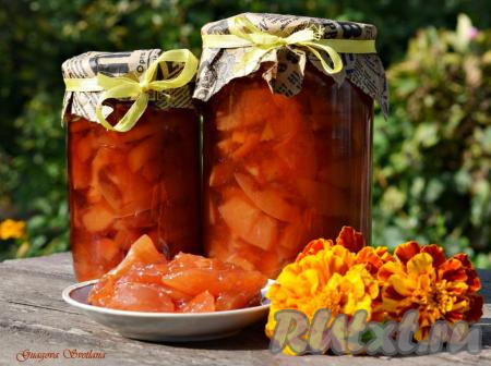 Варенье из айвы дольками