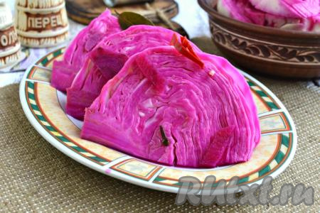 Капуста, маринованная со свеклой по-грузински