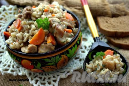 Перловая каша со свининой