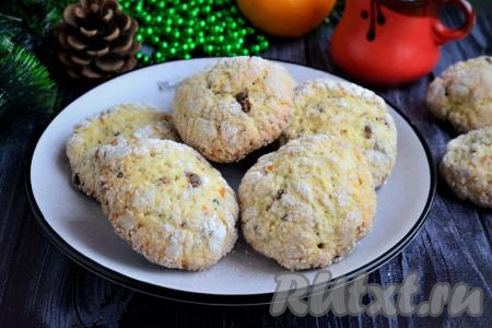 Печенье с апельсином и шоколадом