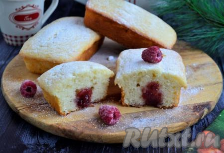 Рецепт кексов с джемом внутри