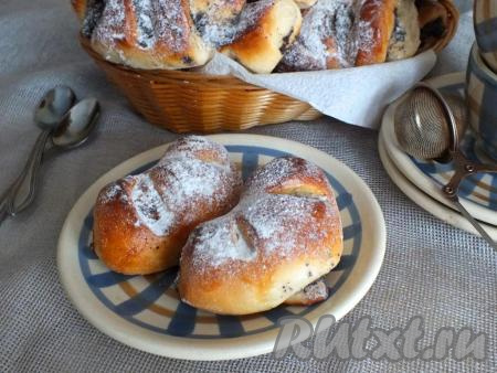 Рогалики с маком из дрожжевого теста