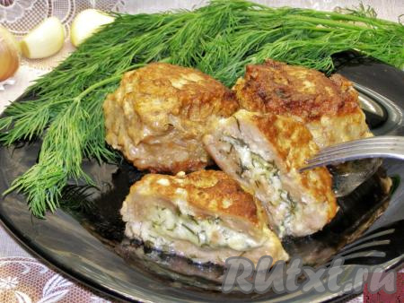 Зразы из фарша с сыром