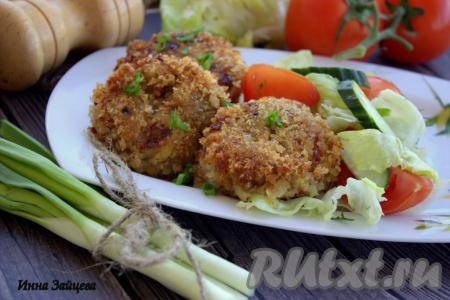 Постные котлеты из гречки и картофеля 