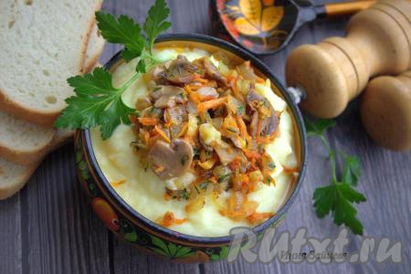 Картофельное пюре с шампиньонами