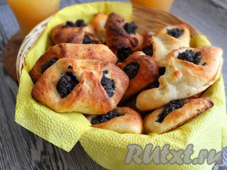 Творожное печенье с маком