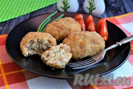Котлеты из фарша свинины и курицы в духовке